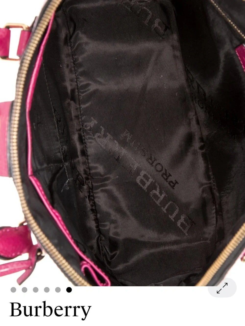 Burberry Heritage Grain Hot Pink Quilted Leather Bowling Satchel Gold Hardware